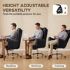 Office Chair with Foot Rest, Ergonomic Reclining Computer Gaming Chair w/ Snow Flannel Fabric, Thick Cushion