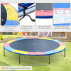 Soozier Trampoline Pad, 14FT Replacement Trampoline Safety Pad Mat Spring Cover, Water-Resistant, UV-Resistant, Tear-Resistant, No Holes for Pole, Colorful