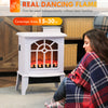 Electric Fireplace Heater, Freestanding Fireplace Stove with Realistic Flame and Overheat Protection, 750W/1500W
