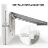 12' x 10' Retractable Awning Patio UV Resistant Fabric and Aluminum Frame for Deck, Balcony, Yard, Grey