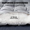 Sleeping Mat, Camping Mat Pad with Elastic Straps, Light Grey