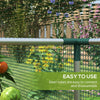 8' x 4' Plant Protection Cage with Zipper Roll-Up Door, Plant Protector from Animals with Galvanised Steel Frame