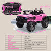 Kids 2 Seater Ride-On Car Police Truck Electric with LED Lights & MP3 for Kids