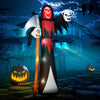 12 FT Halloween Inflatable Grim Reaper, Blow Up Garden Decor with Built-in Lights for Halloween Party Indoor, Outdoor