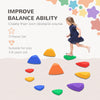 11 PCs Stepping Stones Kids with Non-slip Rubber, Stackable Balance Step Stones for Obstacle Course Sensory Play, Outdoor Indoor for 3-8 Years Old