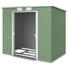 7' x 4' Galvanised Steel Garden Shed, with Foundation Kit -