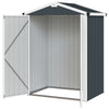 4.4' x 3' Outdoor Storage Shed with Double Doors, Metal Garden Shed for Backyard Patio