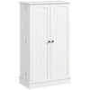 Freestanding Pantry Cabinet 41 Inch Kitchen Pantry with Spice Racks and Adjustable Shelves for Home Use, White