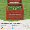 Galvanized Raised Garden Bed, Steel Outdoor Planters with Reinforced Rods, 71