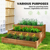 3-Tier Garden Bed Planter Box for Backyard, Patio, 49