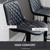 Bar Stools Set of 2, Swivel Counter Height Barstools with Back, Footrest, Adjustable Height, Black