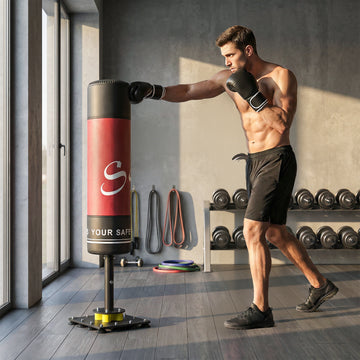 Soozier Freestanding Punching Bag for Adults, 53