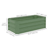 Set of 2 Raised Garden Bed, Steel Elevated Planter Box for Flowers, Herbs, Succulents, 39