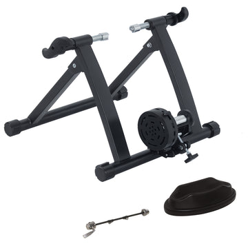 Soozier Foldable Indoor Bike Trainer, Stationary Bicycle Stand for Riding Exercise, 26-28