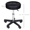 Adjustable Hydraulic Swivel Massage Salon Stool Facial Spa Tattoo Saddle Chair with 3 Changeable Seat Covers, Red/White/Black