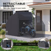 Motorcycle Shelter, Waterproof Motorcycle Cover Tent with 2 Mesh Windows, UV Protected & Dustproof Bike Storage Shed