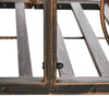 6FT Steel Garden Bridge with Safety Siderails, Decorative Arc Landscaping Bridge for Backyard Creek Stream Pond, Brown