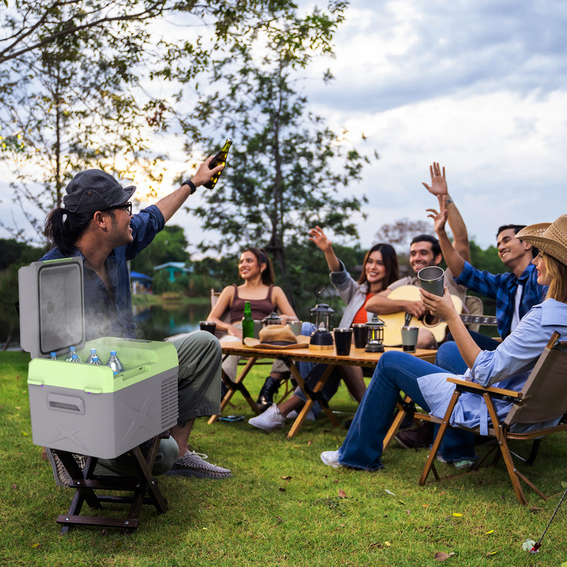 12 Volt Car Refrigerator, 12QT Car Fridge Electric Cooler, 12/24V DC and 110-240V AC, -68℉~68℉, Portable Refrigerator