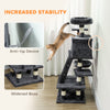 52 Inch Large Cat Tree for Indoor Cats, Dark Grey