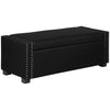 Upholstered Flip Top Storage Bench Fabric Ottoman for Bedroom, Living room