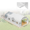 20x10x7ft Walk-in Steeple Greenhouse Outdoor Backyard Plant Seed Growth Tunnel Shed Warm House with 2 Anchor Way