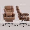 400LBS Massage Office Chair, Executive Office Chair with 6-Point Vibration, Footrest and Lumbar Support