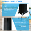 7ft Outdoor Solar Heated Shower with 360 Rotating Shower Head, Foot Shower Faucet, Temperature and Pressure Adjustable