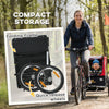 Qaba Bike Trailer for Kids, Baby Bicycle Trailer with 5-Point Harness, 16