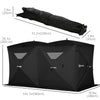 5-8 Person Pop-up Ice Fishing Shelter, Portable Ice Fishing Tent