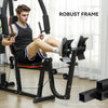 Soozier Home Gym Weights Machine, Multi Gym Lat Pulldown and Leg Workout Equipment with 99lbs Weight Stack