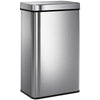 15.9 Gallon Sensor Can, Automatic Garbage Can with Soft-Close Lid, Fingerprint-Proof Stainless Steel, Silver