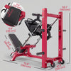 Soozier Leg Press Machine with Wheels and Calf Block, Adjustable Squat Machine for Home Gym, 1000 lbs Capacity