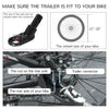 Dog Bike Trailer with Mesh Windows, Safety Leash, Safety Flag, Doors, for Small Medium Dogs Travel, Light Grey