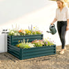 2 Tier Galvanized Raised Garden Bed, Steel Planter Box for Vegetables, Flowers, Herbs, 47