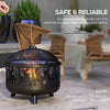 Outdoor Metal Fire Pit, 24