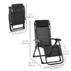 Reclining Zero Gravity Chair with Adjustable Backrest, Folding Garden Sun Lounger, Outdoor Recliner with Removable Cushion and Headrest, Wine Red