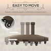 Square Parasol Base, Portable Umbrella Stand with Wheels, Water or Sand Filled, for Φ0.75