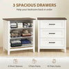 Dresser for Bedroom with 3 Drawers Storage Chest of Drawers for Living Room, Closet, Laundry, Entryway