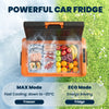 12 Volt Car Refrigerator, 53QT Car Fridge Electric Cooler, 12/24V DC and 100-240V AC, -68-68 ℉, Portable Refrigerator