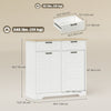 13 Gallon Tilt Out Garbage Cabinet, Kitchen Island with Trash Cabinet, 2 Drawers, Door Racks, Adjustable Shelves