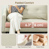 2 Seater Sofa, Small Modern Couch with High-Resilience Foam, Thicken Padding, Button Tufted