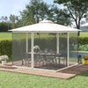 Replacement Mosquito Netting for Gazebo 10' x 13' Black Screen Walls for Canopy with Zippers
