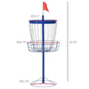 Soozier 24-Chain Portable Practice Basket for Disc Golf Target Stand Easy Assembly & Lightweight Basket w/ Carry Bag Deep Blue