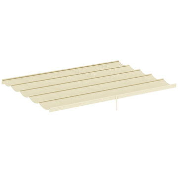 8.5' x 11.5' Retractable Pergola Canopy Replacement, Fit 10' x 13' Frame, Pergola Cover Replacement Top Only, Cream