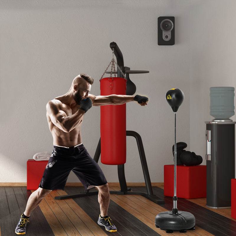 Soozier Reflex Bag with Stand, Freestanding Punching Bag Set with Speedball and Gloves, 52.4