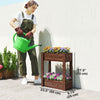 2-Tier Wooden Raised Garden Bed with Legs, 23.6
