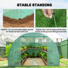 20x10x7ft Heavy Duty Tunnel Walk-in Greenhouse Outdoor Backyard Seed Plant Vegetables Grow Warm House, Green