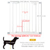 Pet Gate Extra Wide Press-Mounted with Cat Door, Auto Closing Pet Gate for Stair, Hallway, 29-32 Inch, White