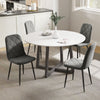 Dining Chairs Set of 4, Upholstered Dining Room Chairs with Steel Legs, Modern Kitchen Chair for Dining Room