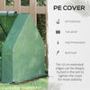Steel Outdoor Raised Garden Bed with Greenhouse,Cover, Roll Up Door, Dual Use, 50